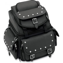  Back Seat / Sissy Bar Bag studded design, Motorcycle Accessories