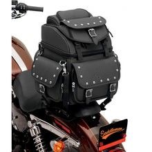  Back Seat / Sissy Bar Bag studded design, Motorcycle Accessories