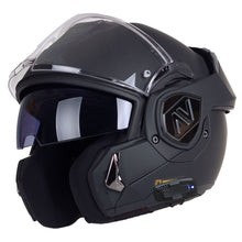 FF906 4X UCS ADVANT Matt Black Modular Flip Front Full / Open Face Motorcycle Helmet with Intercom
