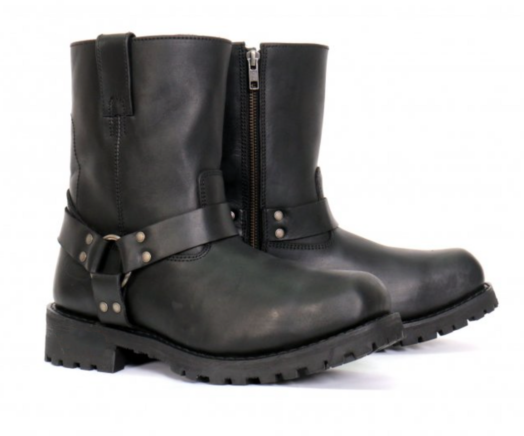 Short Harness Cruiser Boots with side zip BTM1004