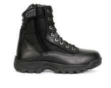 Genuine Leather Swat Style Rider Boots with side zips BTM1012