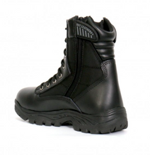 Genuine Leather Swat Style Rider Boots with side zips BTM1012