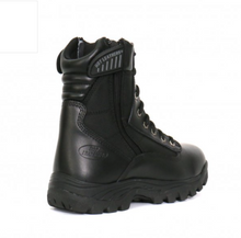 Genuine Leather Swat Style Rider Boots with side zips BTM1012