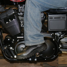 Genuine Leather Swat Style Rider Boots with side zips BTM1012