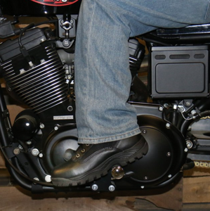 Genuine Leather Swat Style Rider Boots with side zips BTM1012