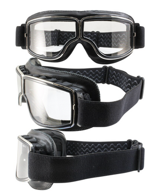 BREND_2 Clear Lens Aviator style Retro Pilot Goggles