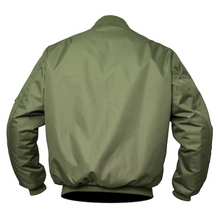 lined Green Bomber Jacket with Elbow & Shoulder armour