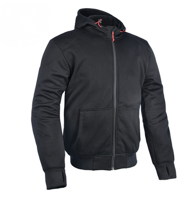 Lined Biker Riding Black Super Hoodie