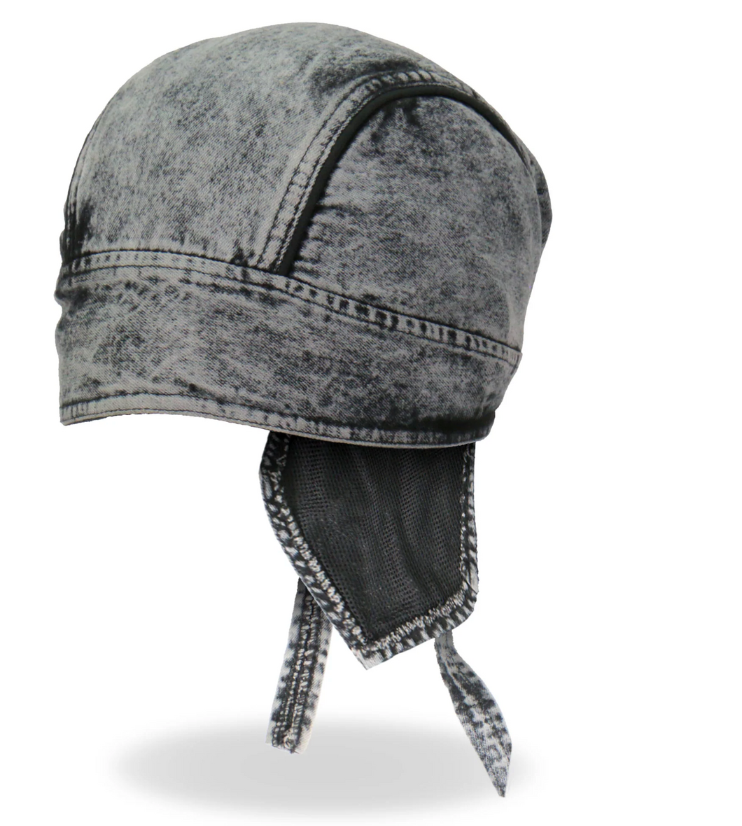 Charcoal Tie Denim Pre-Tied BREND_3  - Bandana