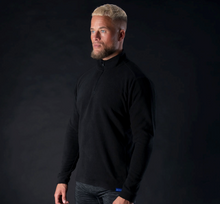 Advanced Micro Fleece 1/2 Neck MS Top Black