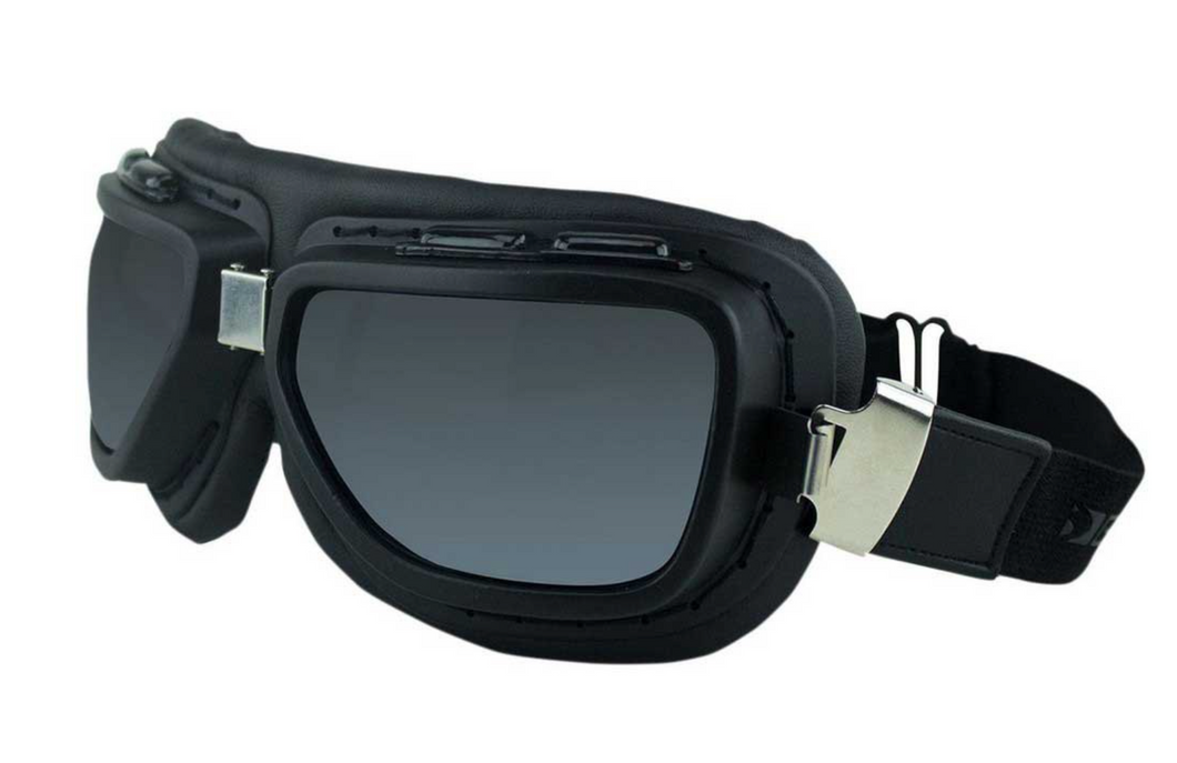 Pilot Adventure Goggles with Interchangeable Smoke & Clear Lenses