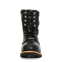 Mens's Two Tone Logger Leather Lace Up Boots BTM1011