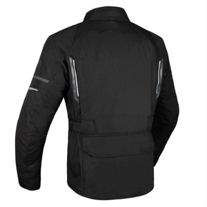 Waterproof Black Biker Jacket with Elbow & Shoulder Armour