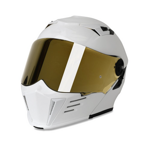 Gloss White Darksome Flip Front Helmet