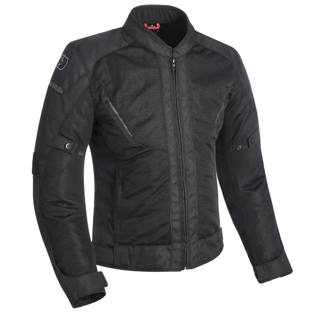 Air Stealth Black Motorcycle Jacket