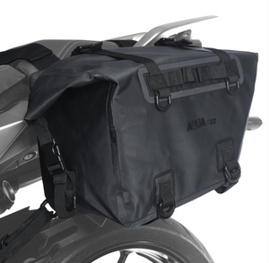 Aqua Waterproof Black Pannier Saddlebags P32