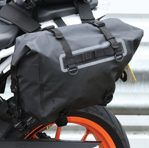 Aqua Waterproof Black Pannier Saddlebags P32