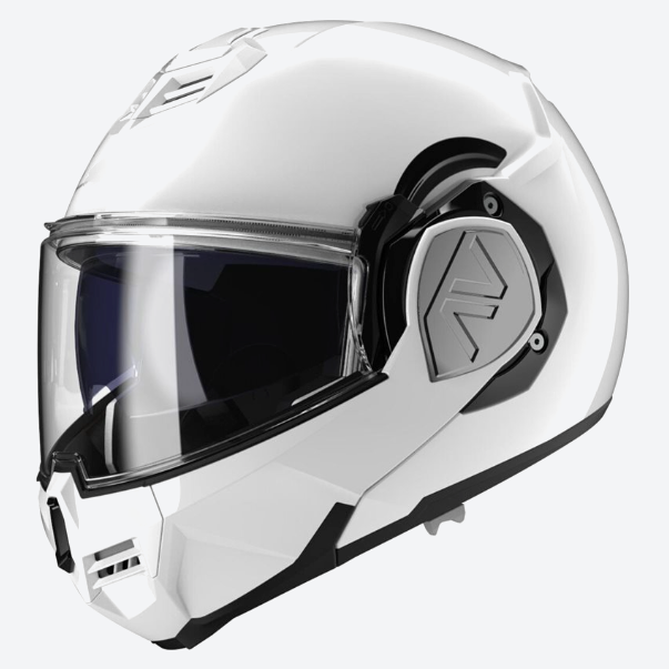 FF906 ADVANT Modular Flip Front Full / Open Face Motorcycle Helmet Gloss White