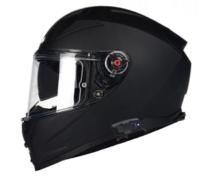 FF811 Vector II Matt Black Full Face Helmet with factory fitted Cardo intercom