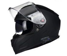 FF811 Vector II Matt Black Full Face Helmet with factory fitted Cardo intercom