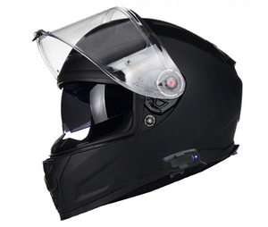 FF811 Vector II Matt Black Full Face Helmet with factory fitted Cardo intercom