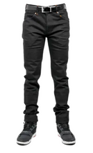 AA Armoured Black Riding Jeans Straight Cut