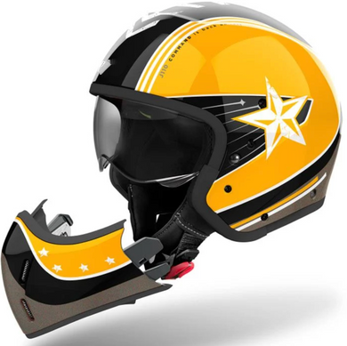 J110 Gloss Command Yellow Full / Open Face Helmet