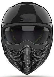 J110 Paisley Gloss Black Full / Open Face Helmet