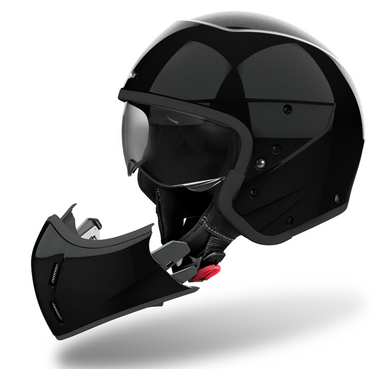 J110 Paisley Gloss Black Glitter Full / Open Face Helmet