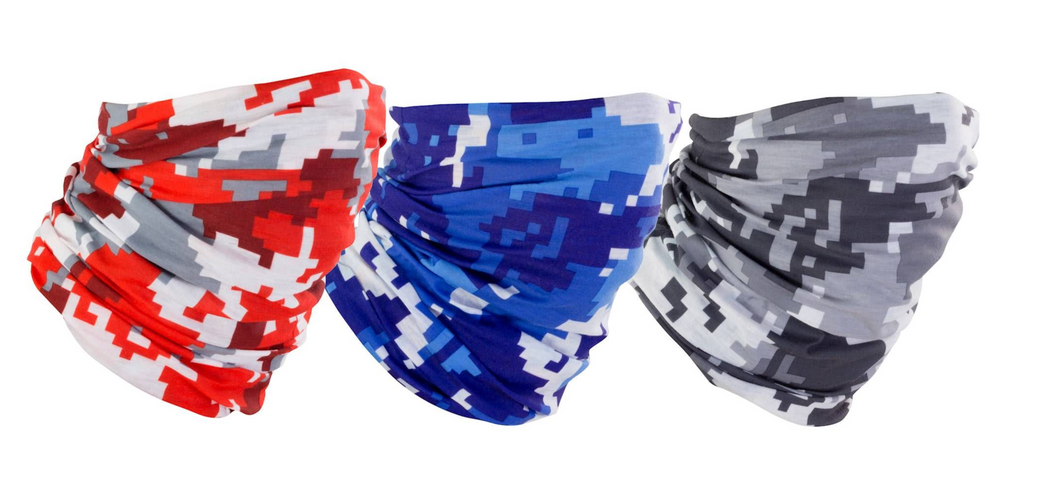 Neck Tubes - 3 pack - Digital Urban Camo Designs