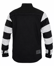 XTM Motoshirt Textile Jacket AAA RATED- Prison Stripe