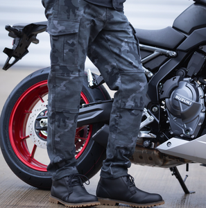 Original Approved AA Camo Cargo Armoured Riding Trousers