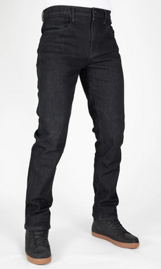 AA Armoured Black Denim Riding Jeans Straight Cut