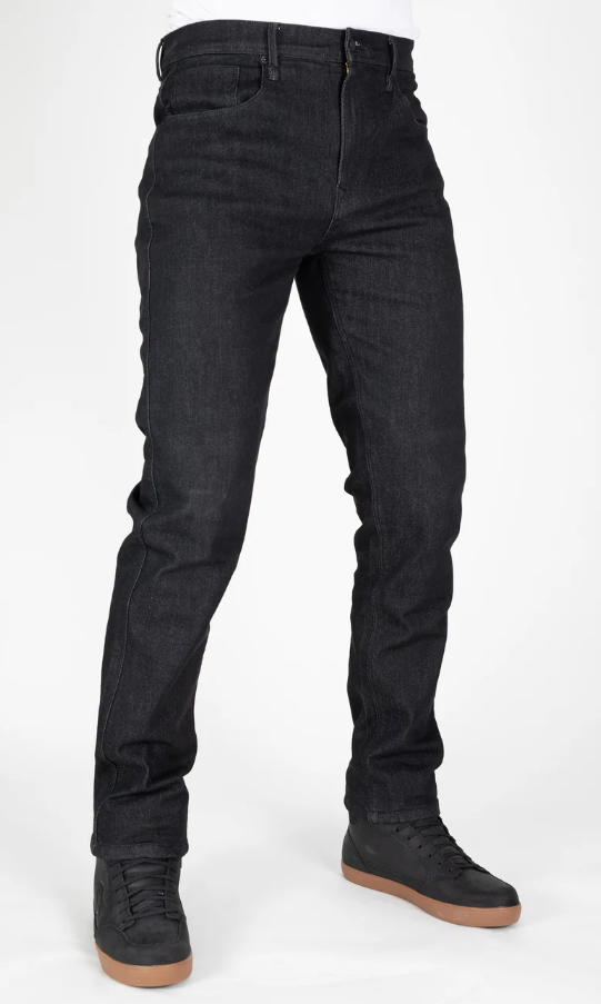 AA Armoured Black Denim Riding Jeans Straight Cut