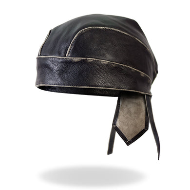 Pre-Tied Quality Unlined Leather Adjustable BREND_3  - Bandana-Worn through to grey look, Clothing Accessories
