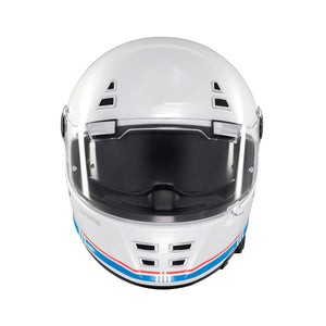 SV Plain White Full Face Motorcycle Helmet