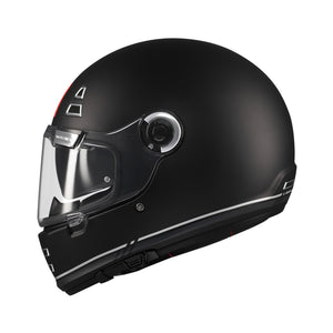 SV Plain Black Full Face Motorcycle Helmet