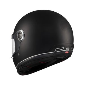 SV Plain Black Full Face Motorcycle Helmet